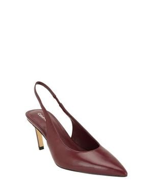 Calvin Klein Biancya Leather Slingback Pump - Purple