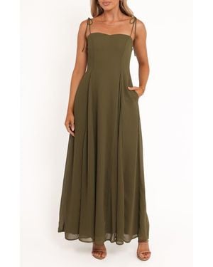 adelaide scallop cutout tie strap maxi dress Petal and Pup Women's Adelaide Maxi Dress