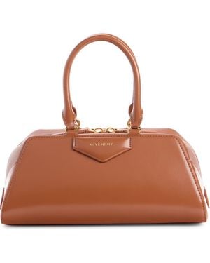 Givenchy Small Antigona Leather East/West Satchel - Brown
