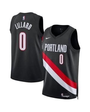 Nike Damian Lillard Portland Trail Blazers Swingman Player Jersey - Black