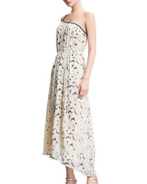 Ottod'Ame Asymmetric Viscose Dress - White