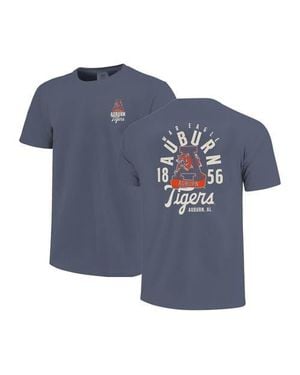 Image One Youth Auburn Tigers Comfort Colors Mascot Overlay T-Shirt - Blue