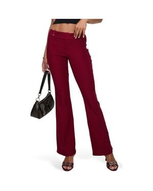 Princess Polly Kinkirk Flare Pants - Red