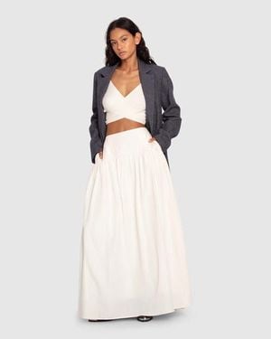 Belle & Bloom Always On My Mind Maxi Skirt - White