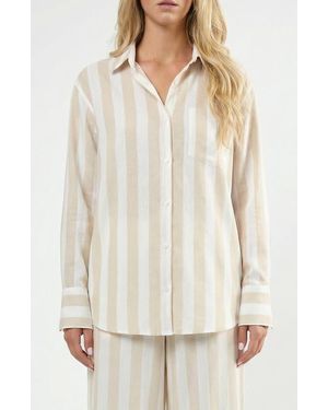 Viens Avec Moi The Paloma Long Sleeve Shirt - White