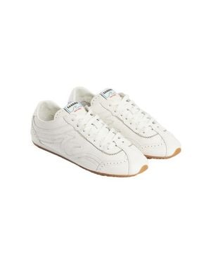 Sandro Light Wave Leather Sneakers - White