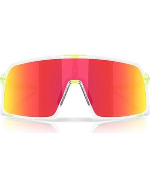 Oakley Sutro 37Mm Rectangle Shield Sunglasses - Pink
