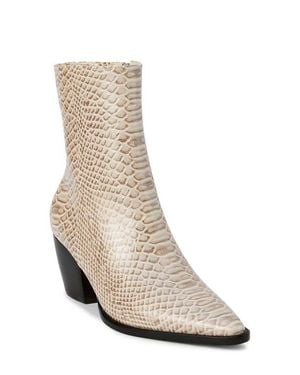 Matisse Caty Western Pointed Toe Bootie - White
