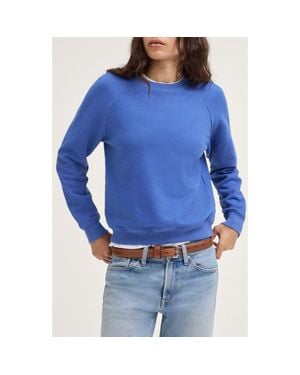 Madewell Mccarren Crewneck Raglan Sweatshirt - Blue