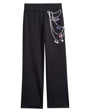 PUMA Kids' Charmed Pack Wide Leg Pants - Blue