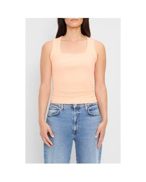 Michael Stars Maribel Square Neck Tank - Blue