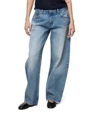 EB DENIM Shifter Bowed Wide Leg Jeans - Blue