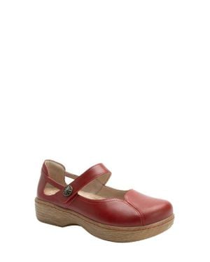 Alegria By Pg Lite Onika Mary Jane Platform Clog - Brown