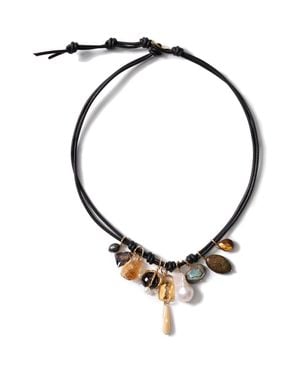 Chan Luu Romy Semiprecious Stone Charm Bracelet - Metallic