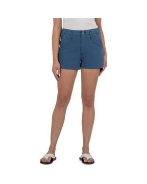 Kut From The Kloth Kimia Stretch Cotton Shorts - Blue