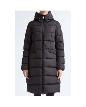Moncler Avocette Hooded Quilted Down Puffer Coat - Black