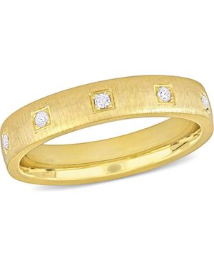 Julianna B Cubic Zirconia Wedding Band 14K - Metallic