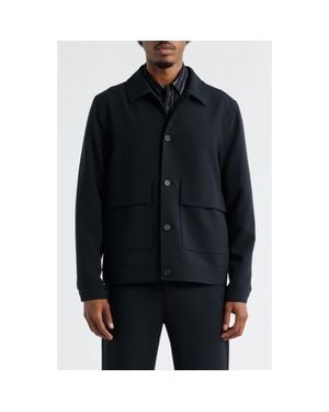 Open Edit Twill Jacket - Black