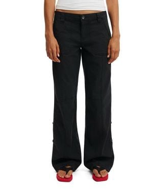 Cotton On Lexi Low Rise Utility Pant - Black
