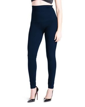 PREGGO LEGGINGS Snapback Postpartum Leggings - Blue