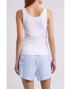Open Edit Rib Tank - White