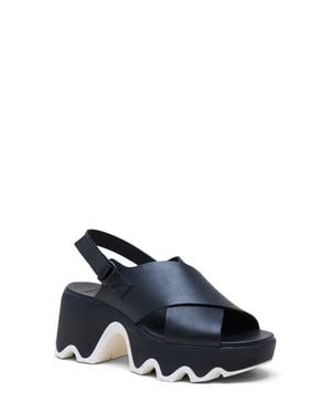 Sorel Kinetic Aura Slingback Platform Sandal - Blue