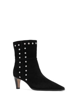 Frankie Reign Studded Pointed Toe Bootie - Black