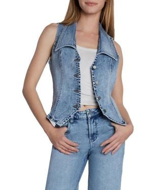 Wash Lab Denim Willa Denim Waistcoat - Blue