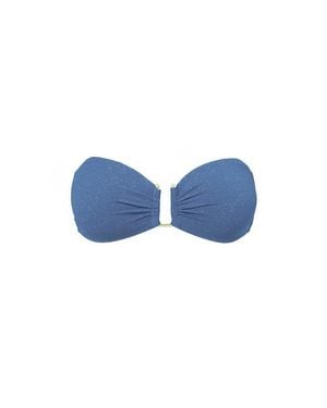 Change of Scenery Gina U-Bar Bandeau Bikini Top - Blue