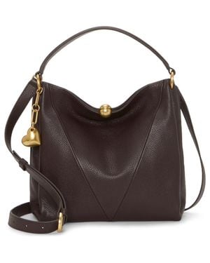 Vince Camuto Medna Leather Shoulder Bag - Brown