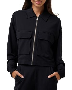 Travis Mathew Friday Ponte Utility Jacket - Black