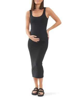 Ripe Maternity Luxe Knit Contour Dress - Blue