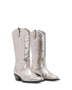 AllSaints Dolly Cowboy Boot - White