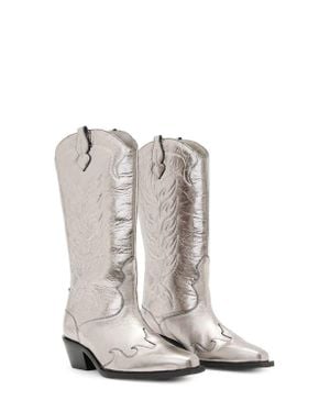 AllSaints Dolly Cowboy Boot - White