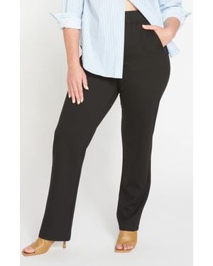 UNIVERSAL STANDARD Smart Elastic Waist Ponte Pants - Black