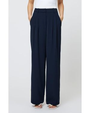 French Connection Harrie Wide Leg Suiting Pants - Blue