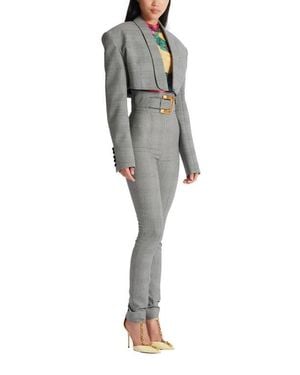 Balmain Cropped Jacket - Gray