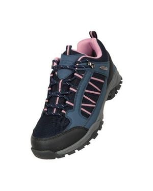 Mountain Warehouse Path Waterproof Outdoor Walking Shoes - Blue