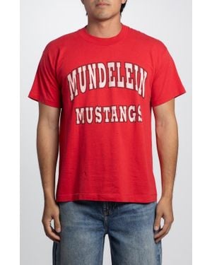 Elwood Vintage Mundelein Mustangs Tee - Red