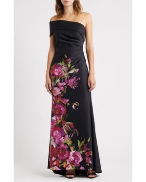 Eliza J Off-the-shoulder Long Dress - Red