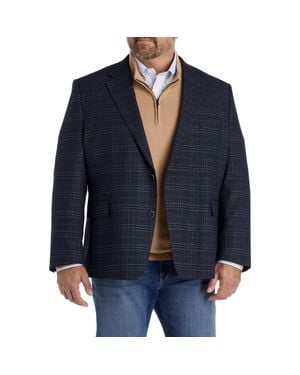 Tallia Big & Tall Patterned Sport Coat - Blue