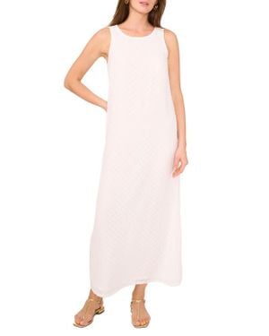 Vince Camuto Textured Sleeveless Maxi Dress - Pink