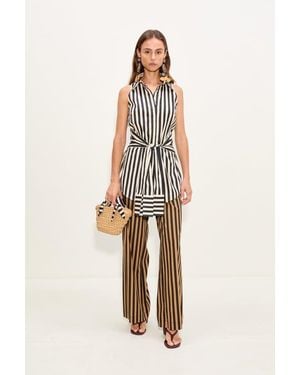 Simon Miller Inna Sleeveless Poplin Top - Natural