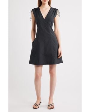 Rag & Bone Emmet Tie Shoulder Sleeveless Fit & Flare Dress - Black