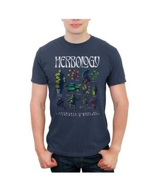 Harry Potter Herbology Flash Sheet Graphic T-Shirt - Blue