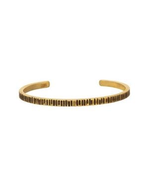 John Varvatos Notched Cuff Bracelet - Metallic