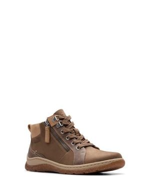 Clarks Orlene Top Waterproof Leather Boot - Brown