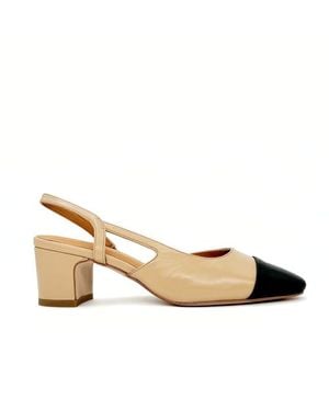 Amie Rafa Paris Slingback Heels - Natural