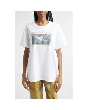 Collina Strada Organic Cotton Graphic T-Shirt - White