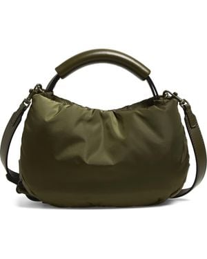 Moschino Handle Me Nylon Shoulder Bag - Green